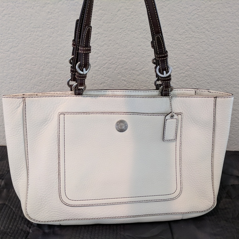Coach White Satchel (Never Used)